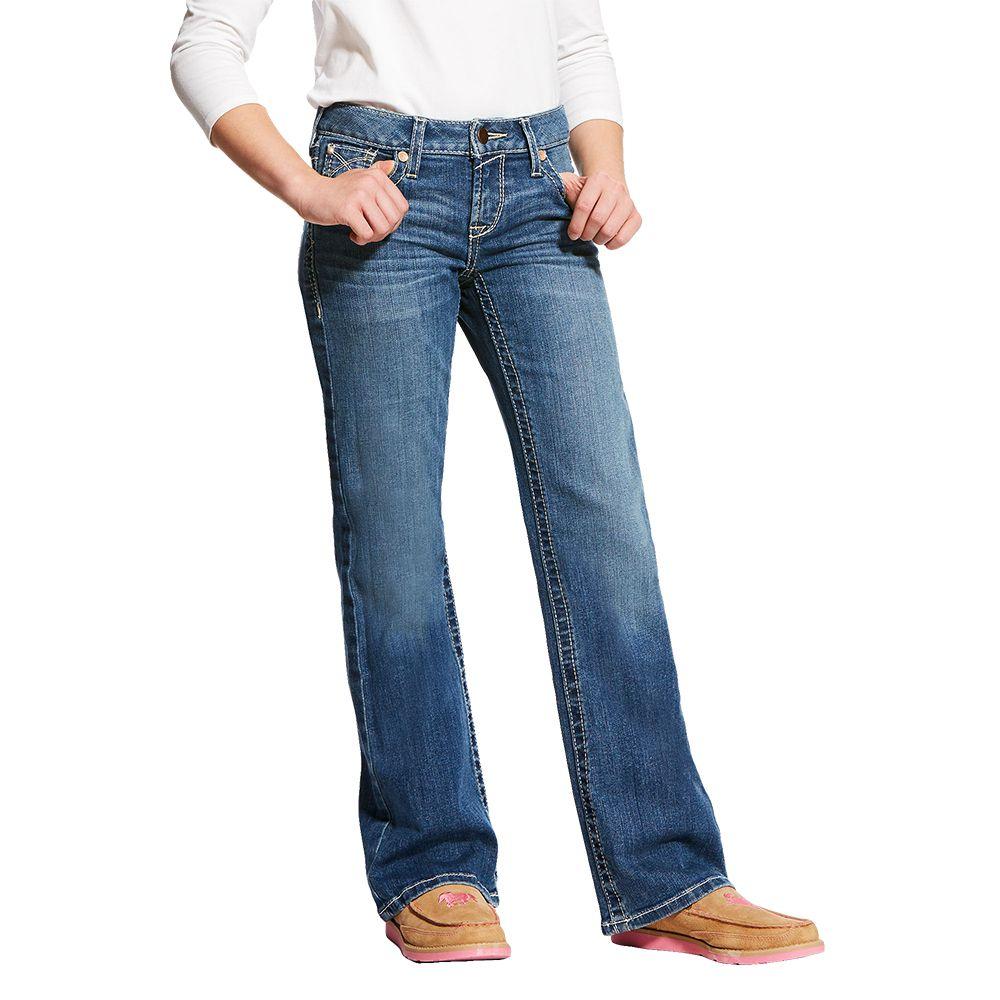 Ariat REAL Eleanor Whipstitch Boot Cut Girl's Jeans