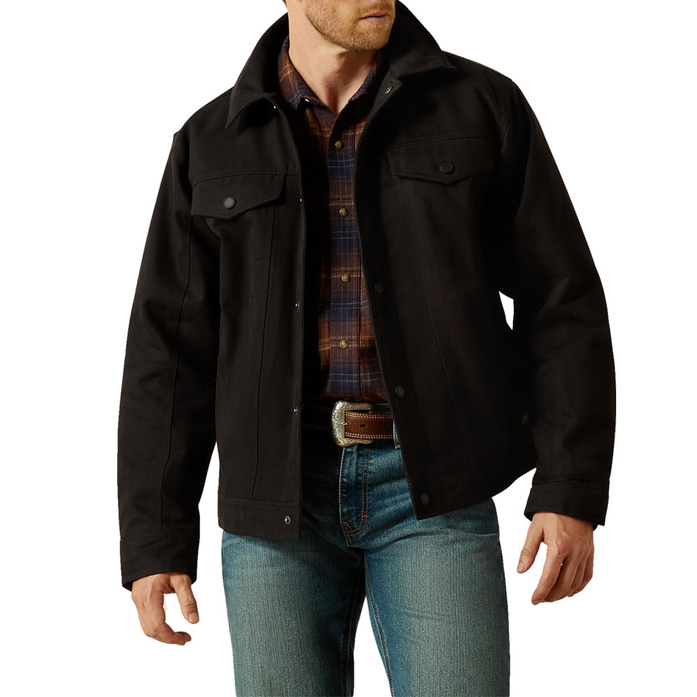 Men's Black Canvas Rancher Jacket by Ariat