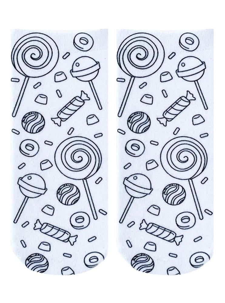 Living Royal Apparel White / OSFA Living Royal Candy Explosion Coloring Socks