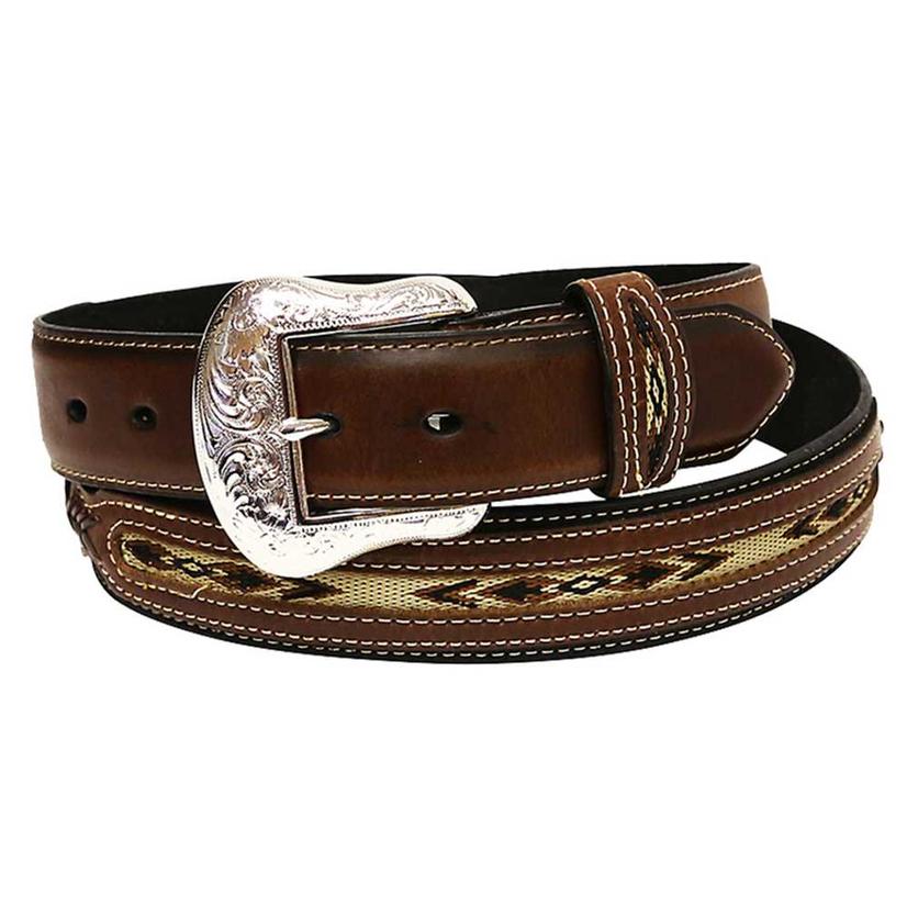 Nocona Belts Top Hand Leather Patterned Belt