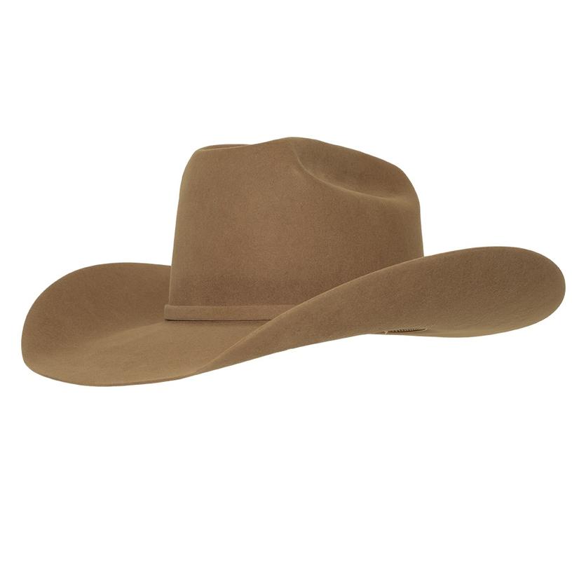 Jobes Hats Pecan Felt Cowboy Hat Crushable Wool Felt Outback Hat