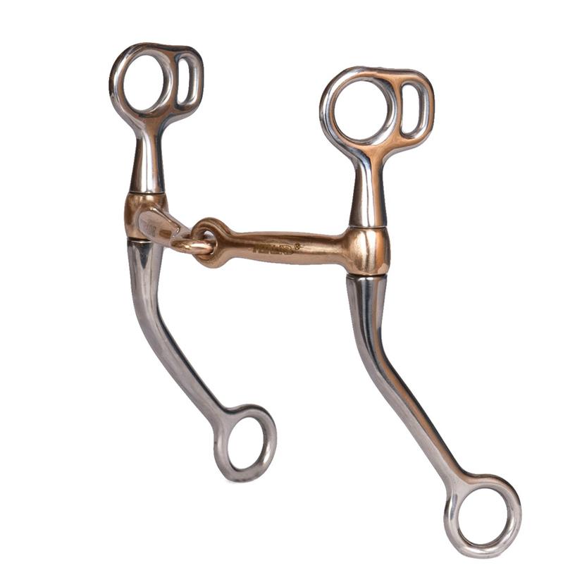 Metalab Stainless Steel Training Snaffle with Copper Mouth