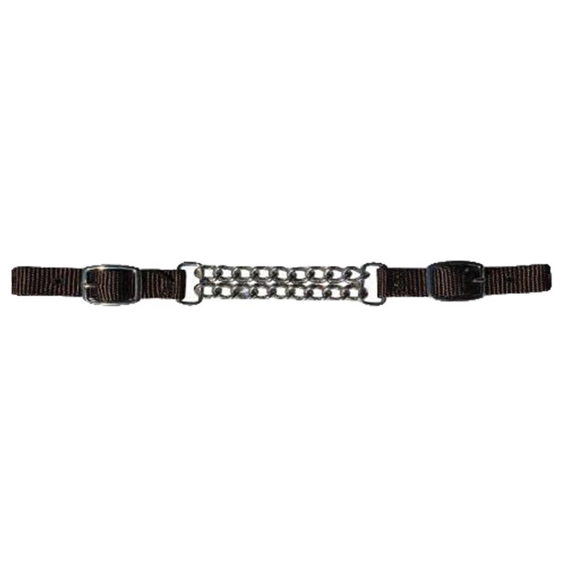 Professional's Choice Tack Chocolate Nylon Double Flat Curb Chain
