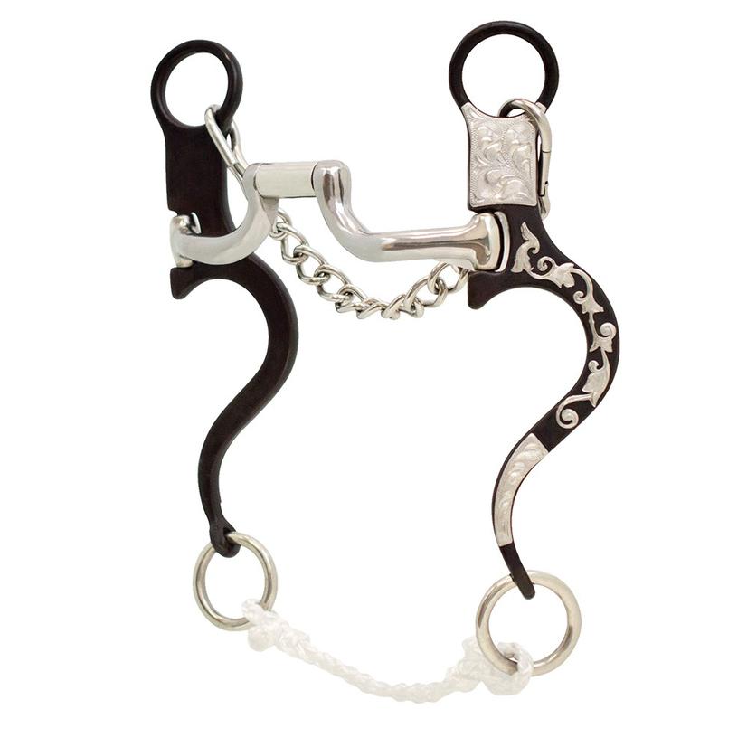 Metalab Tack 5 1/8" / Antique Tyler Magnus Loose Ring Hinged Port Bit Antique 5 1/8