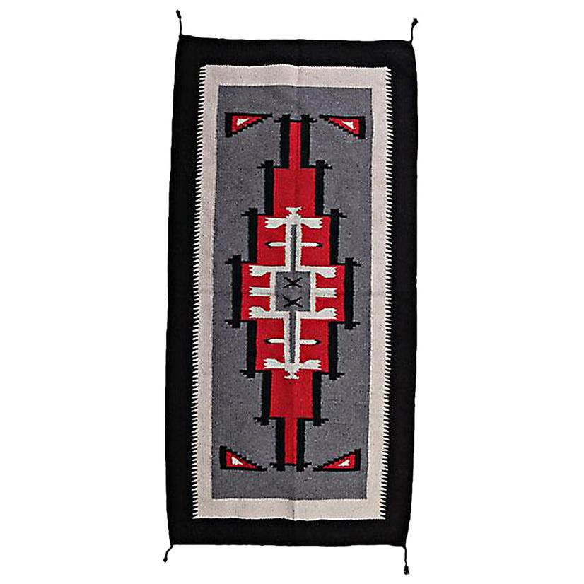 El Paso Saddle Blanket Handwoven Southwest Rug 307 - 20"x40"