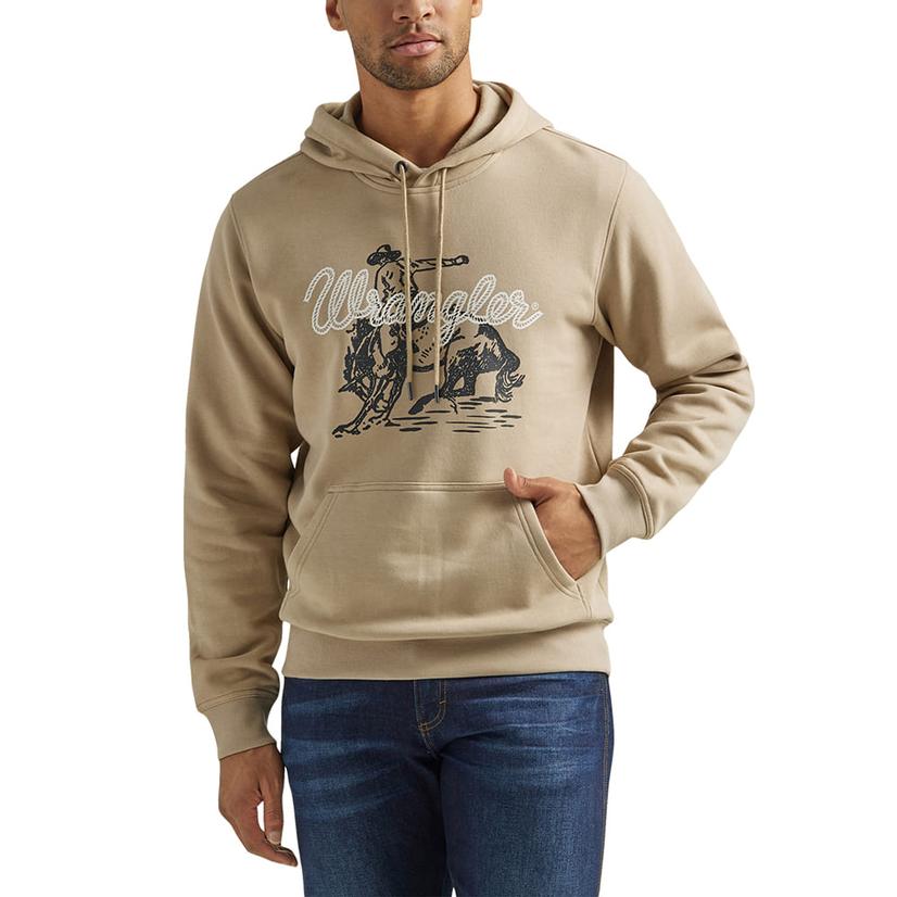 Tan Graphic Hoodies Men Tan Pullover Graphic Hoodie Men's