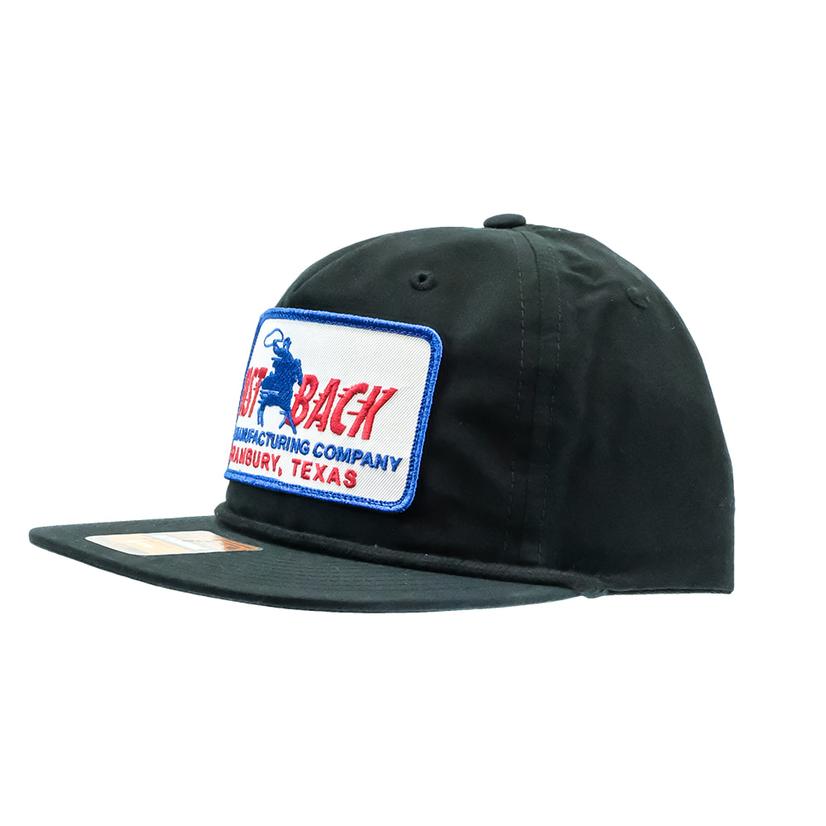 Fast Back Hats OSFA / BLACK Fast Back Black Retro Logo Cap