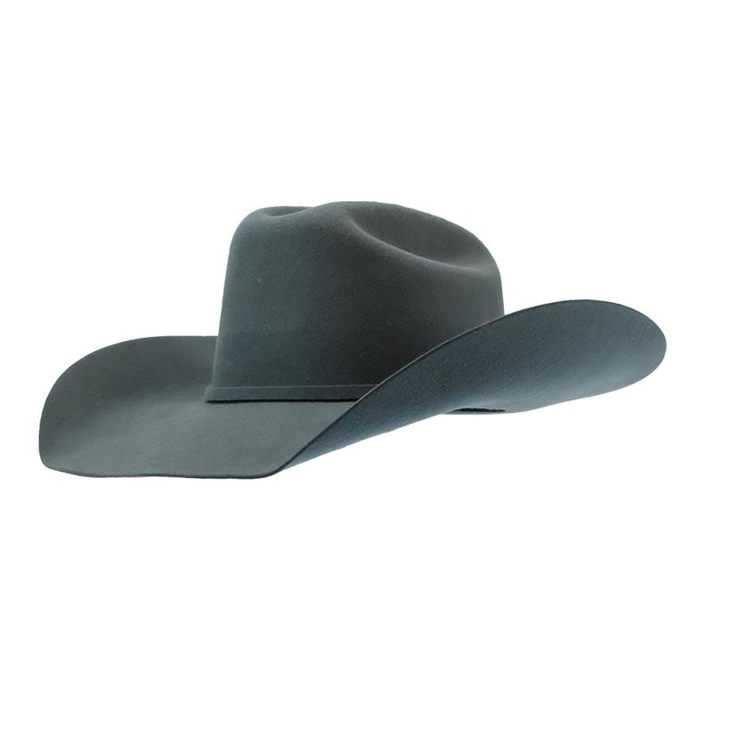 Charcoal Brim Wool Precreased Felt Hat by ProHats