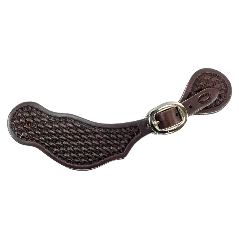 South Texas Tack Tooled Heavy Oiled Men's Spur Straps - Assorted Tooling