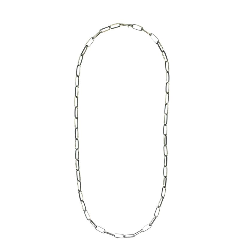 South Texas Tack Silver Paper Clip Chain Link Necklace