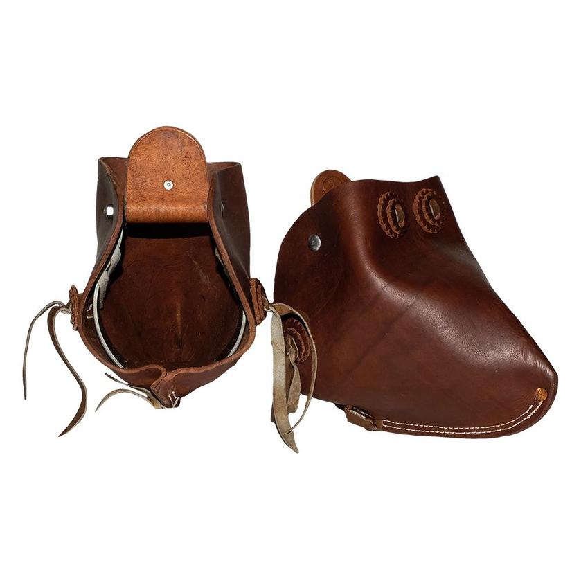 Plain Leather Monkey Nose Stirrups