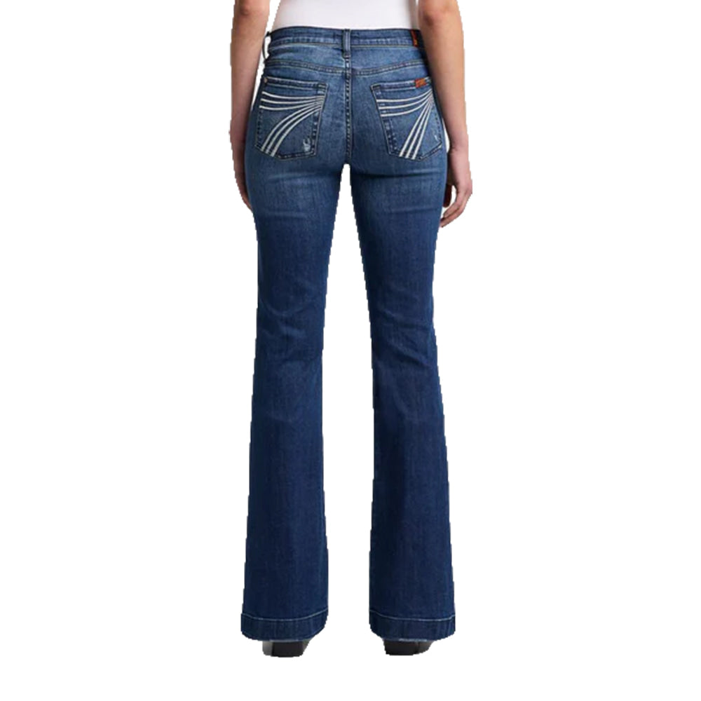 7 For All Mankind Apparel 7 For All Mankind Dojo Trouser Lake Blue Women's Jeans