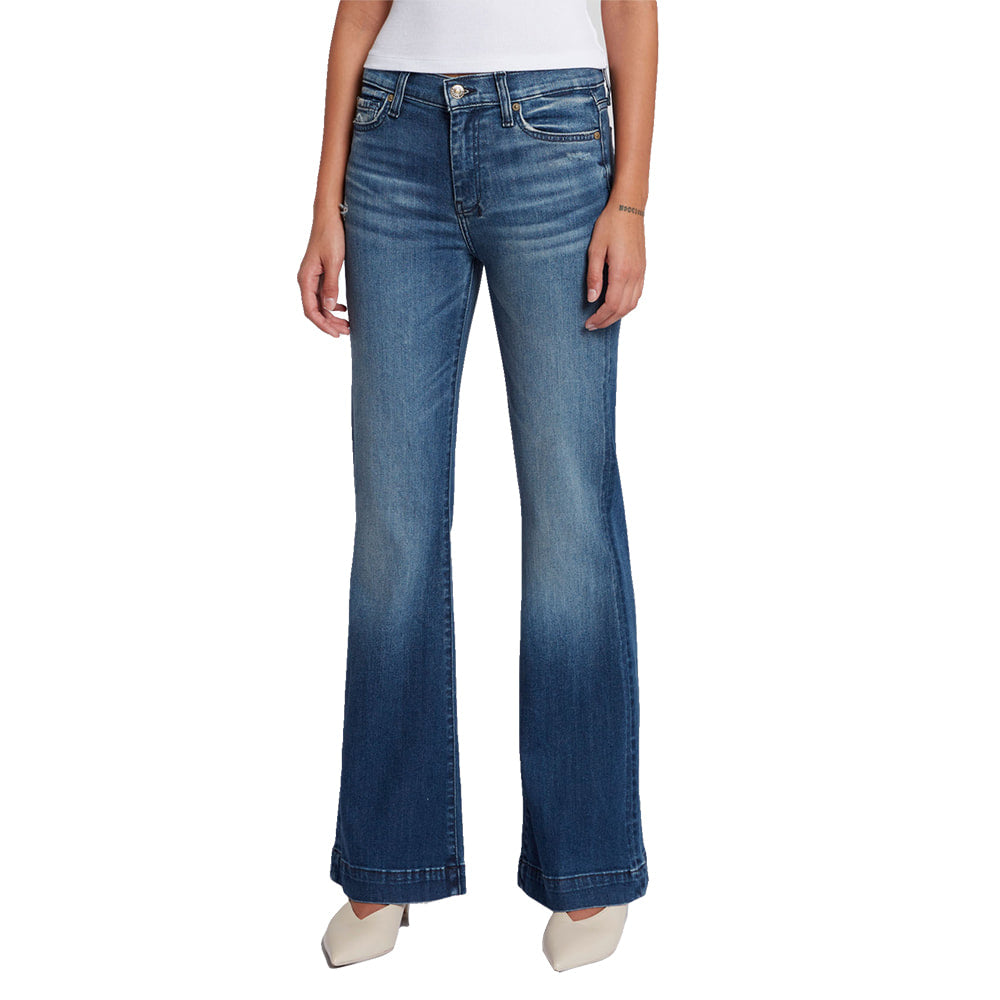 7 For All Mankind Apparel 7 For All Mankind Tailorless Dojo in Lake Blue Women's Jeans