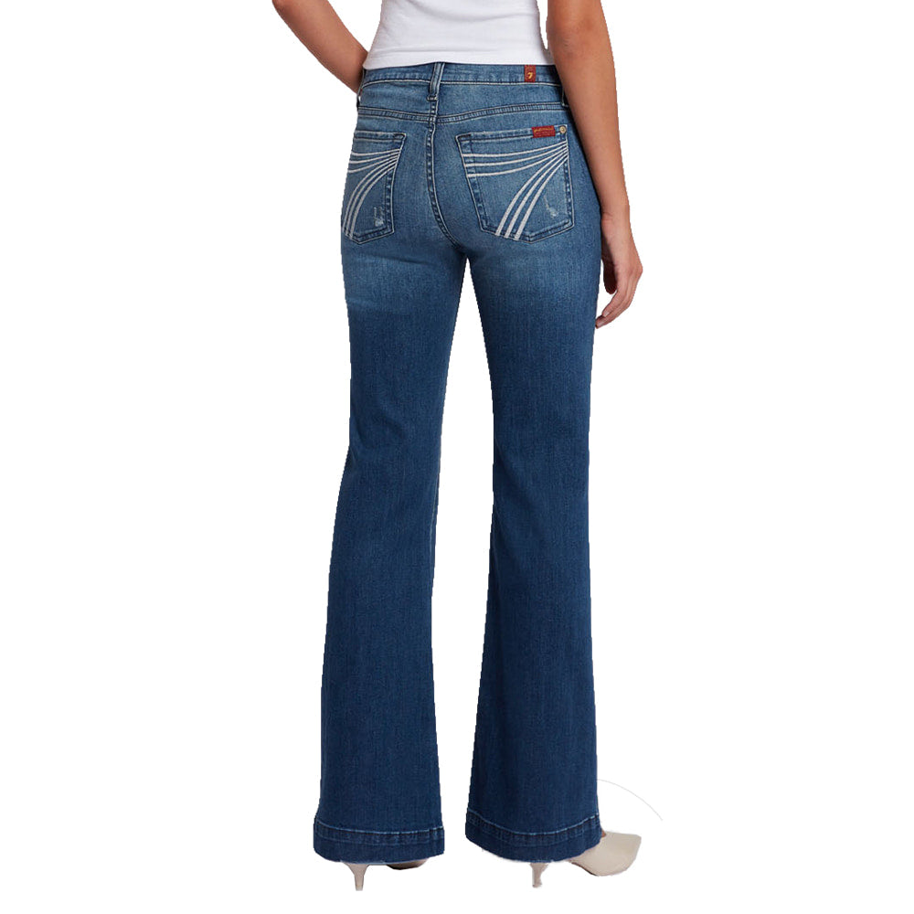 7 For All Mankind Apparel 7 For All Mankind Tailorless Dojo in Lake Blue Women's Jeans
