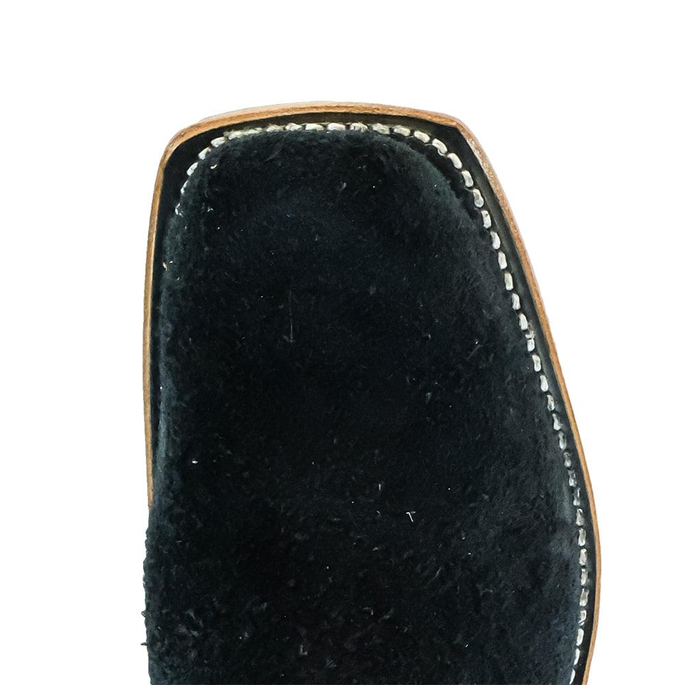 Fenoglio Custom White Glazed Black Italian Roughout Women's Boots