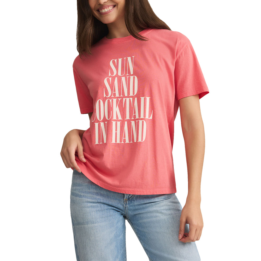 Z Supply Apparel Z Supply Sun Sand Pink Graphic Tee