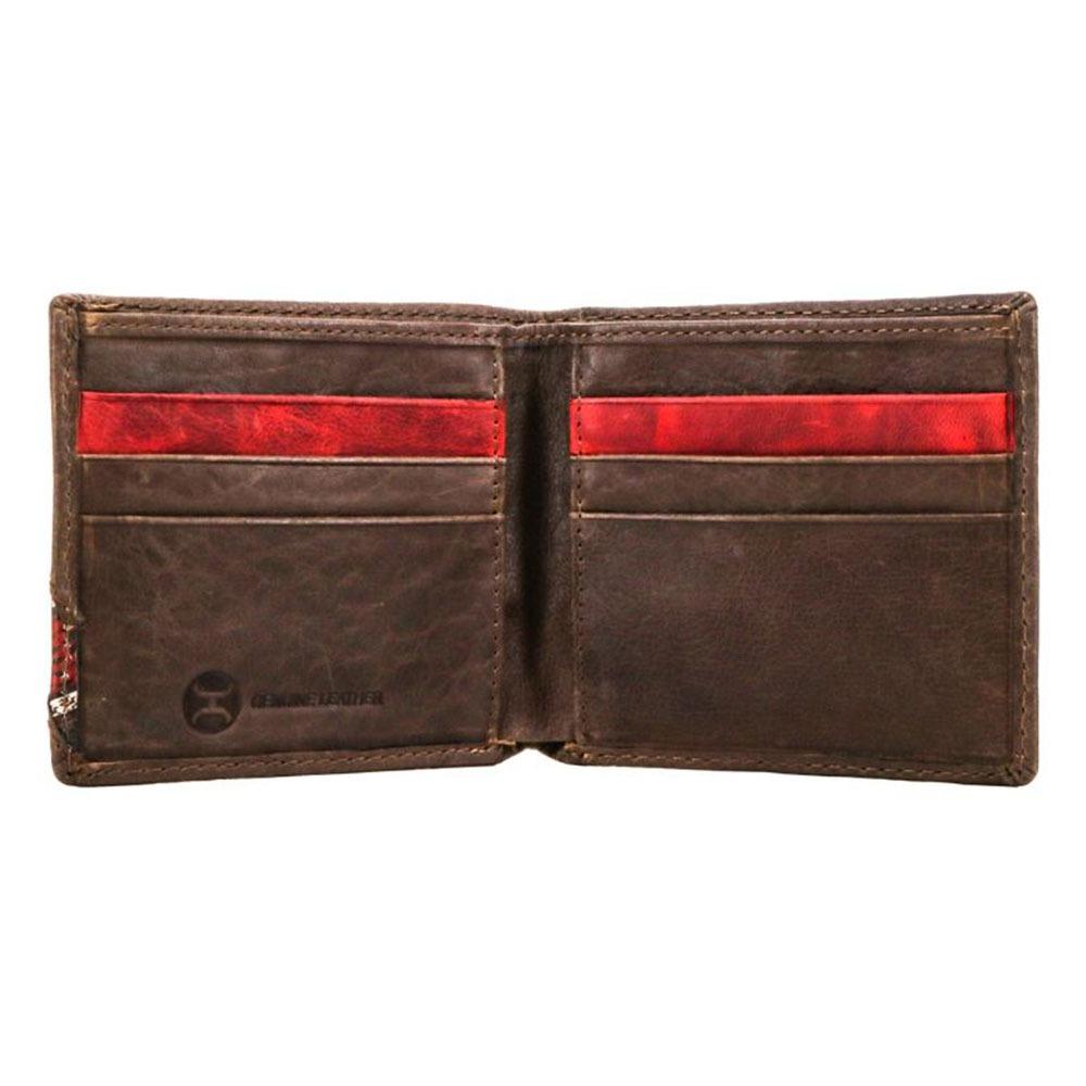 Hooey Laser Cut Men's Bifold Wallet with Nomad Print Inlay