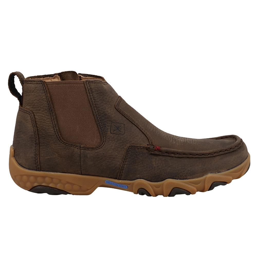 Twisted X Boots Men's Lace Up Driving Taupe Moc