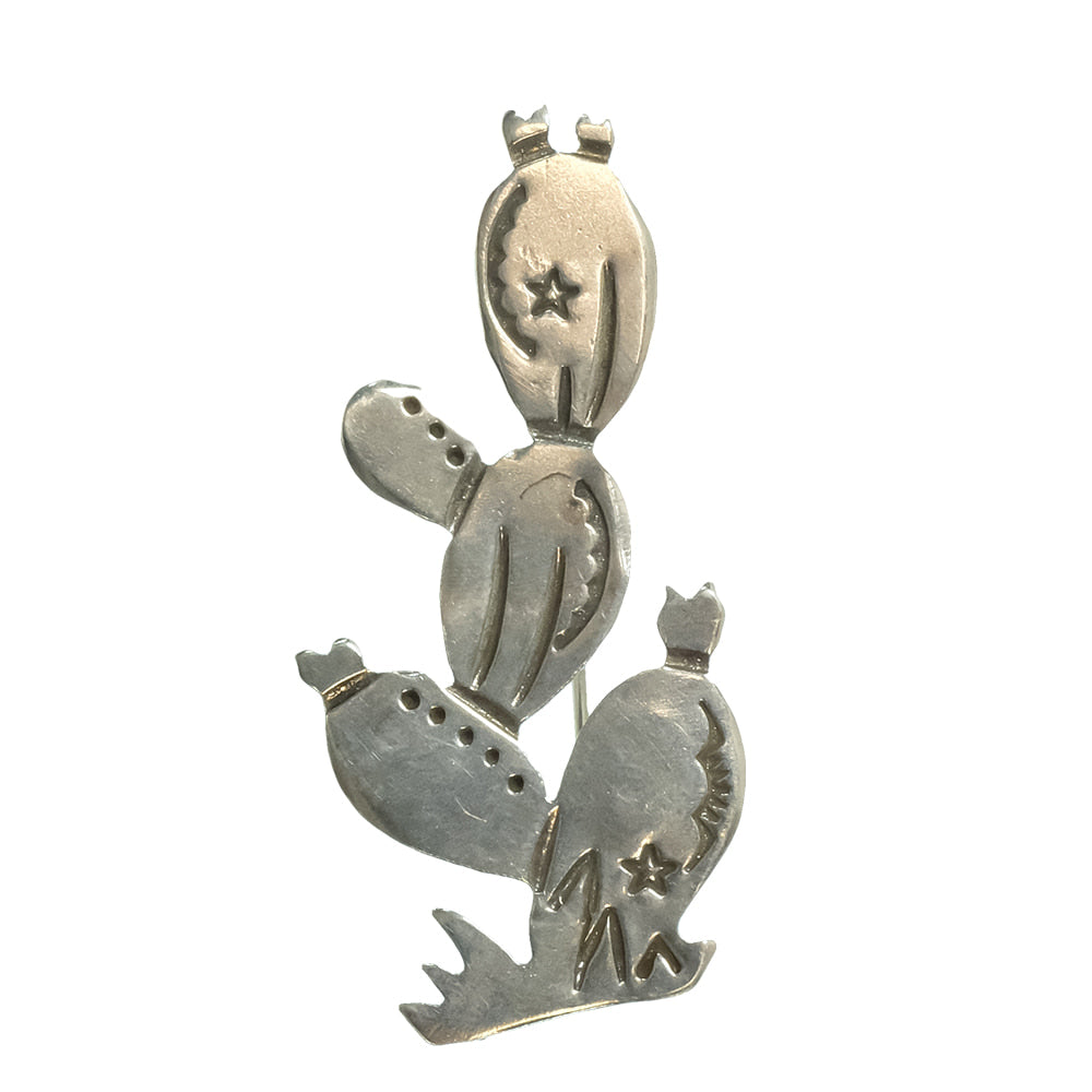 Peyote Bird Designs Jewelry Silver Peyote Bird Designs Joe Eby Silver Star Cactus Pin