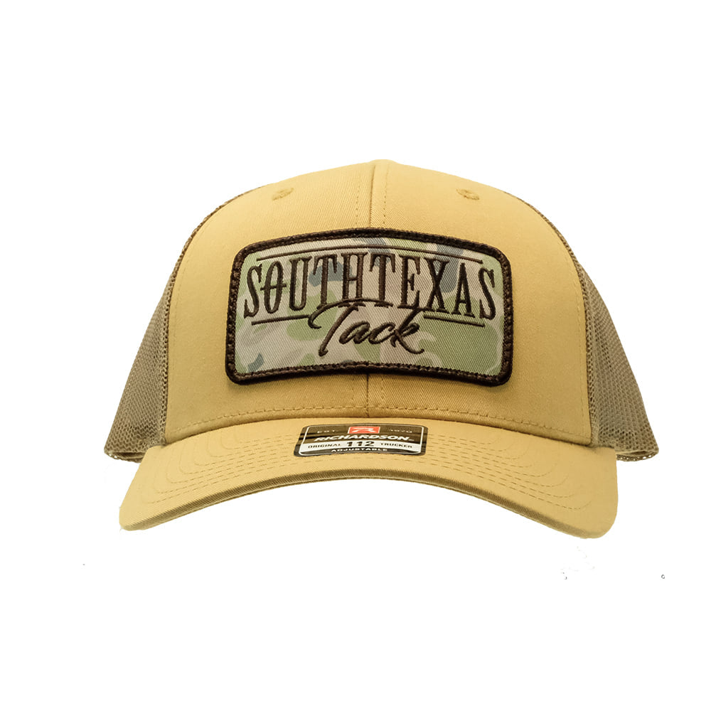 South Texas Tack Apparel Hats South Texas Tack Apparel Amber Gold Camo Patch Cap