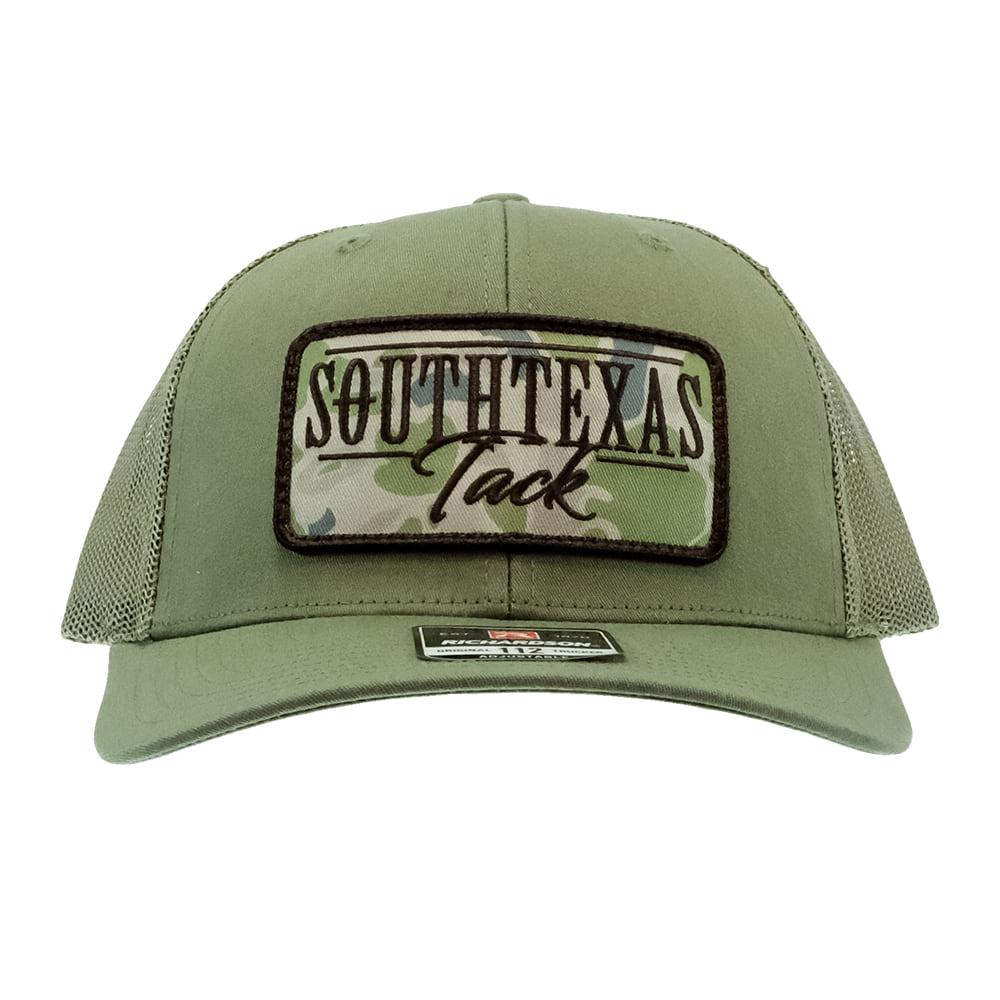 South Texas Tack Apparel Camo Patch Loden Green Mesh Back Cap