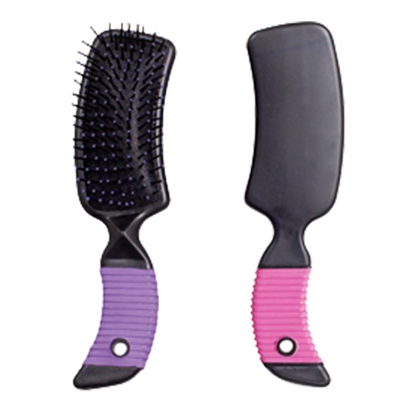 American Heritage Equine Supplies American Heritage Equine Curved Handle Mane and Tail Brush - Pink & Purple