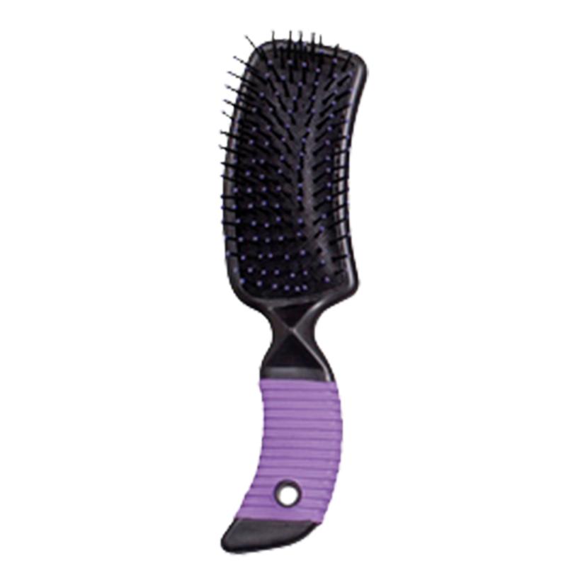 American Heritage Equine Supplies Purple American Heritage Equine Curved Handle Mane and Tail Brush - Pink & Purple