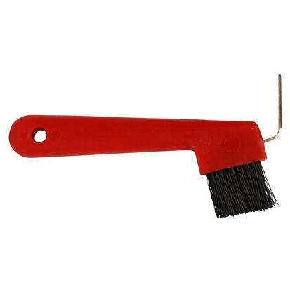 American Heritage Equine Supplies Red Hoof Pick with Brush