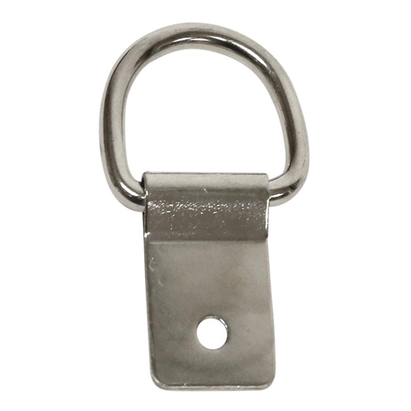 American Heritage Equine Tack Nickel Plated Clip and Dee 5mm x 1 1/8"