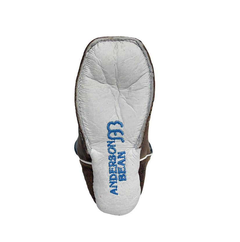 Anderson Bean Footwear Anderson Bean Baby Bean Regal Blue Kidskin Booties