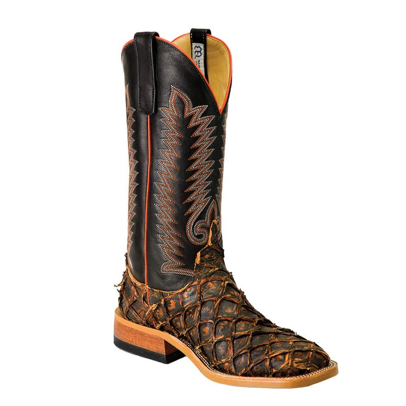 Anderson Bean Footwear Anderson Bean Black Aniline Rusty Crush Big Bass Men's Boots