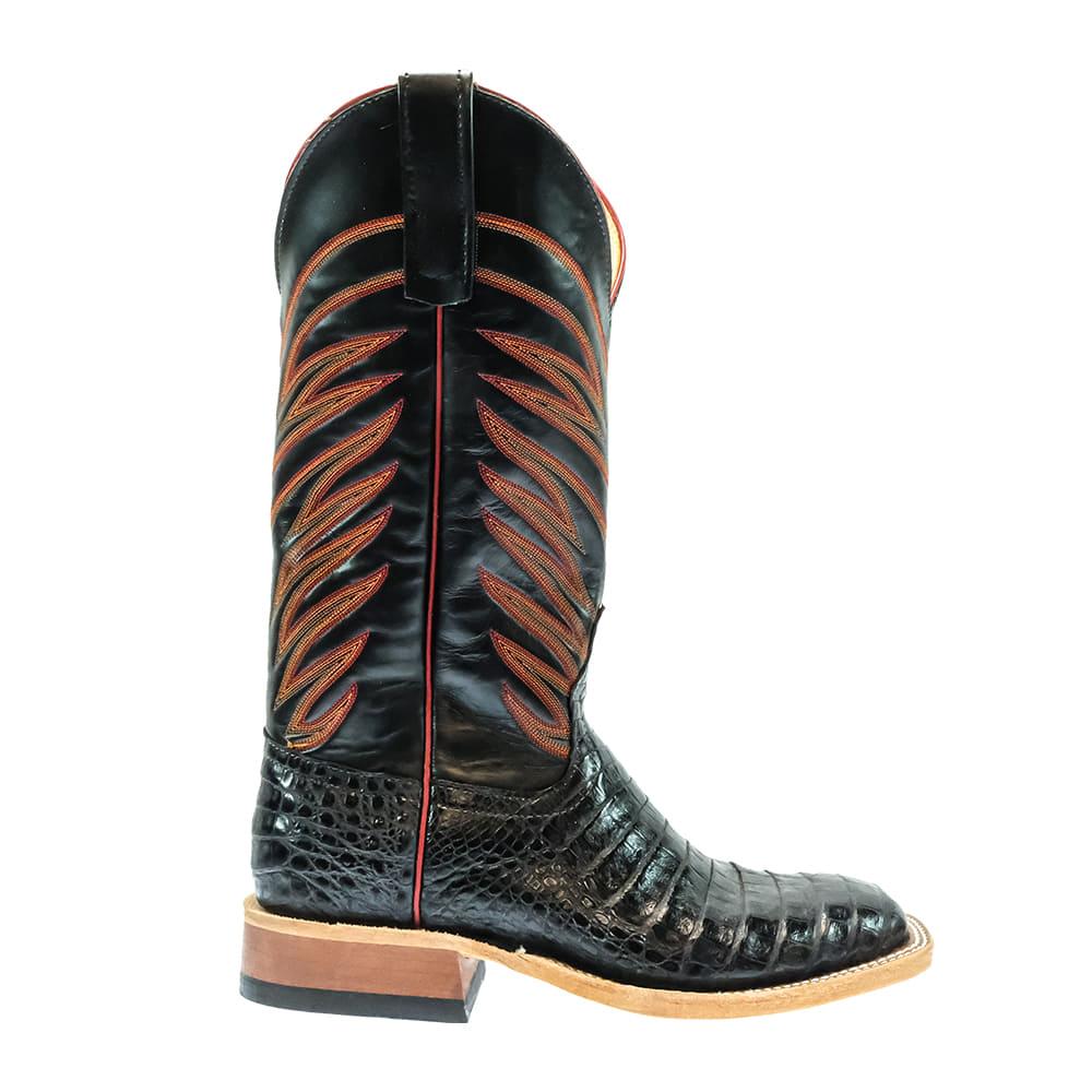 Anderson Bean Footwear Anderson Bean Black Caiman Belly Men's Boots