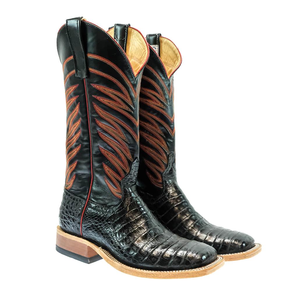 Anderson Bean Footwear Anderson Bean Black Caiman Belly Men's Boots