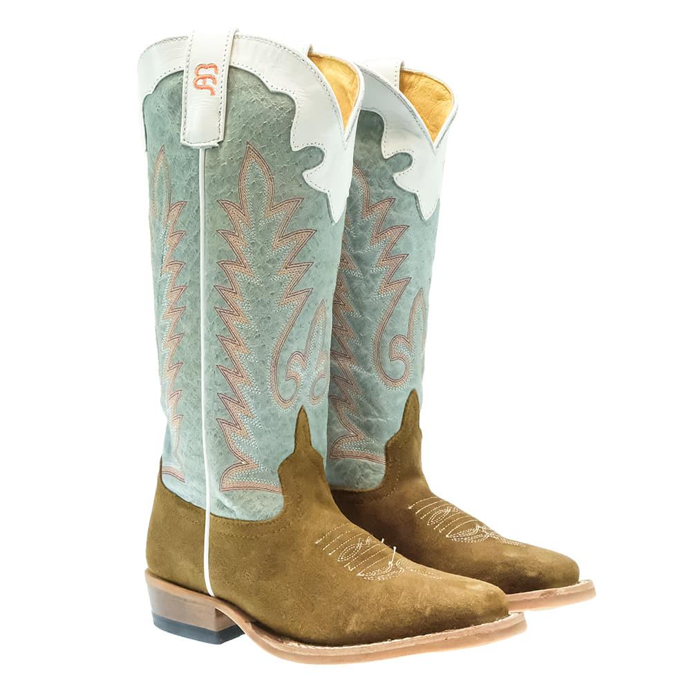 Anderson Bean Footwear Anderson Bean Coyote Sand Sensation Turquoise Top Kid's Boots