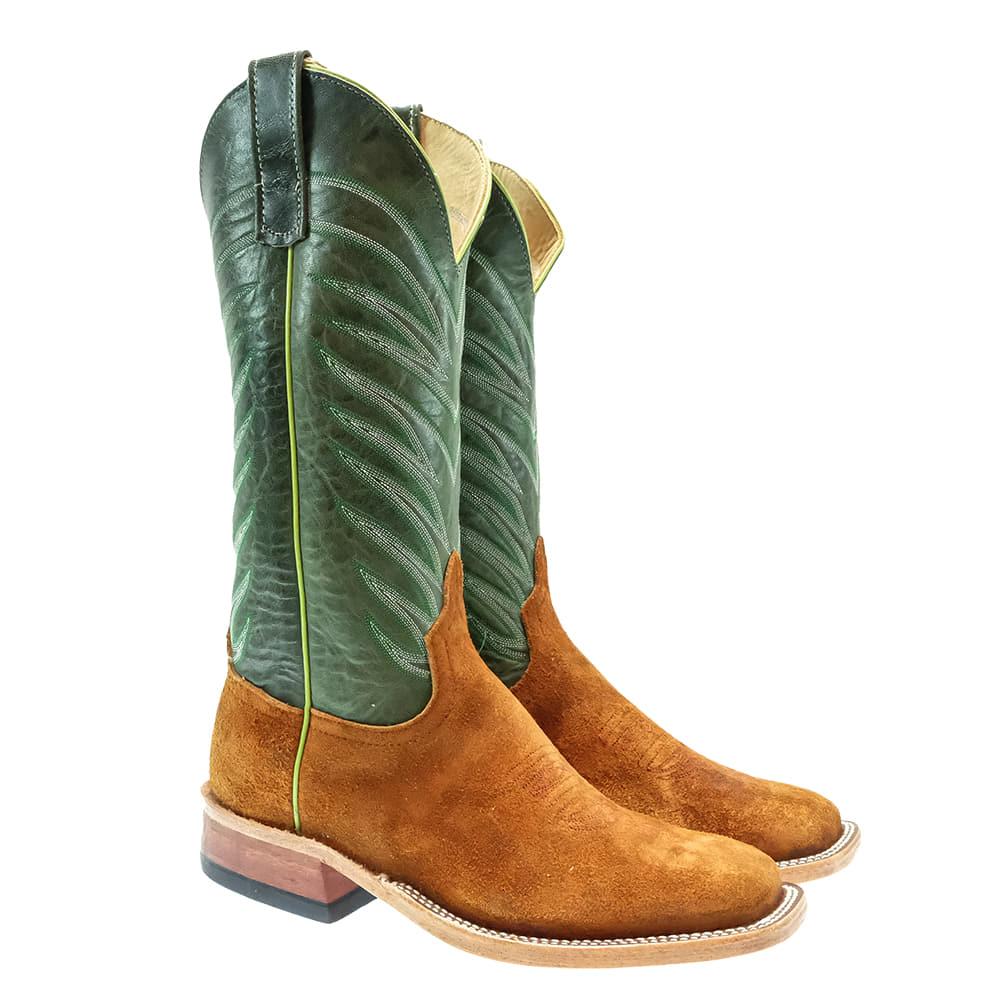 Anderson Bean Footwear Anderson Bean Rust Crazy Horse Rough Out Green Top Men's Boots
