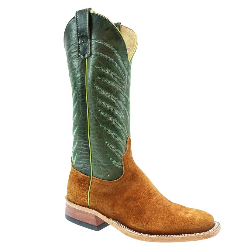Anderson Bean Footwear Anderson Bean Rust Crazy Horse Rough Out Green Top Men's Boots