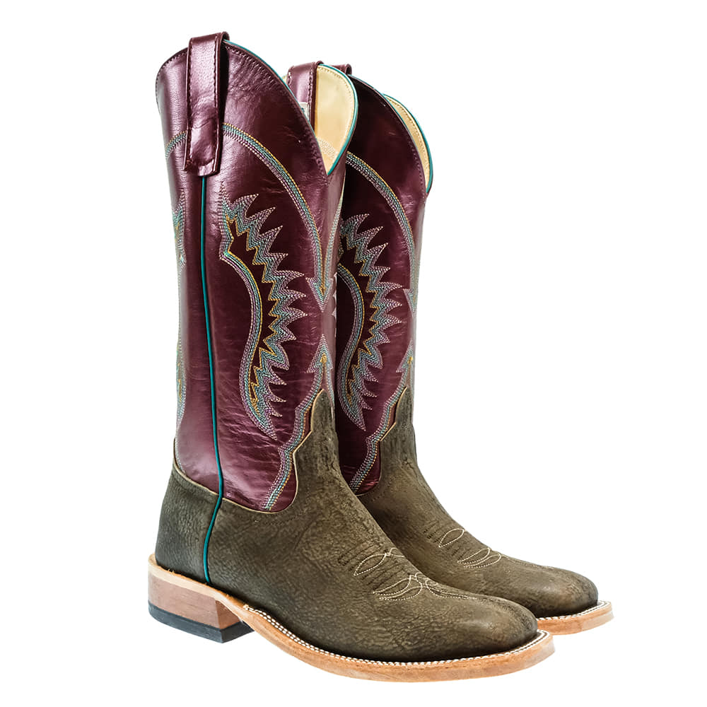 Anderson Bean Footwear Anderson Bean Sangria Rust Safari Giraffe Women's Boots