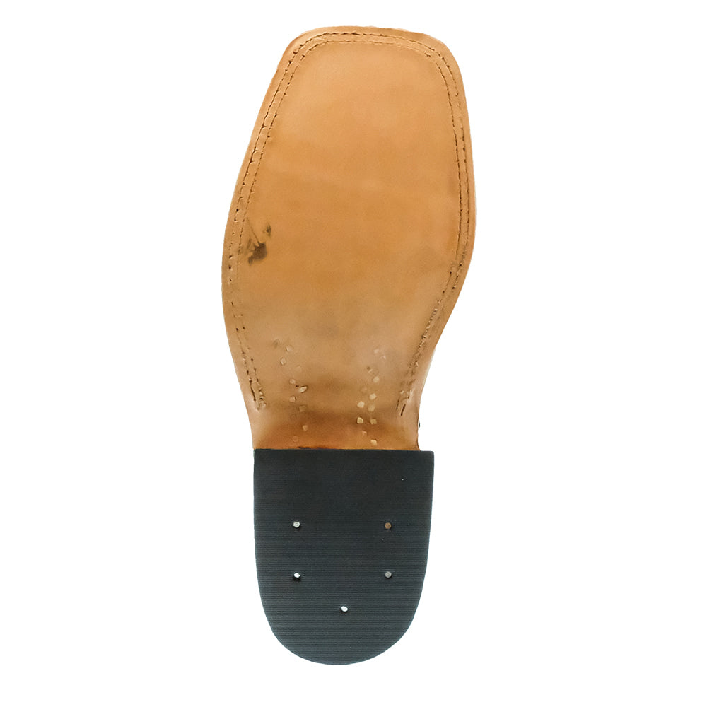 Anderson Bean Footwear Anderson Bean Sea Foam Barcelona and Black Ostrich Full Quill Men's Boots