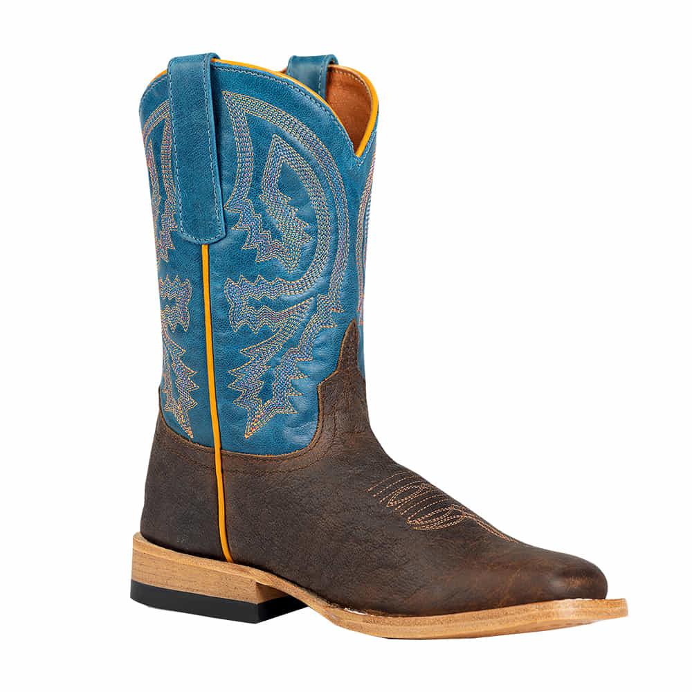 Anderson Bean Kids Footwear Anderson Bean Kids Boy's Brown and Blue Cowboy Boot