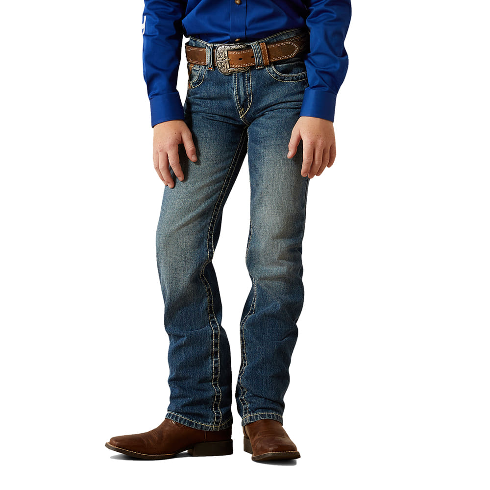 Ariat Apparel Ariat B5 Slim Charger Stackable Straight Leg Boy's Jeans