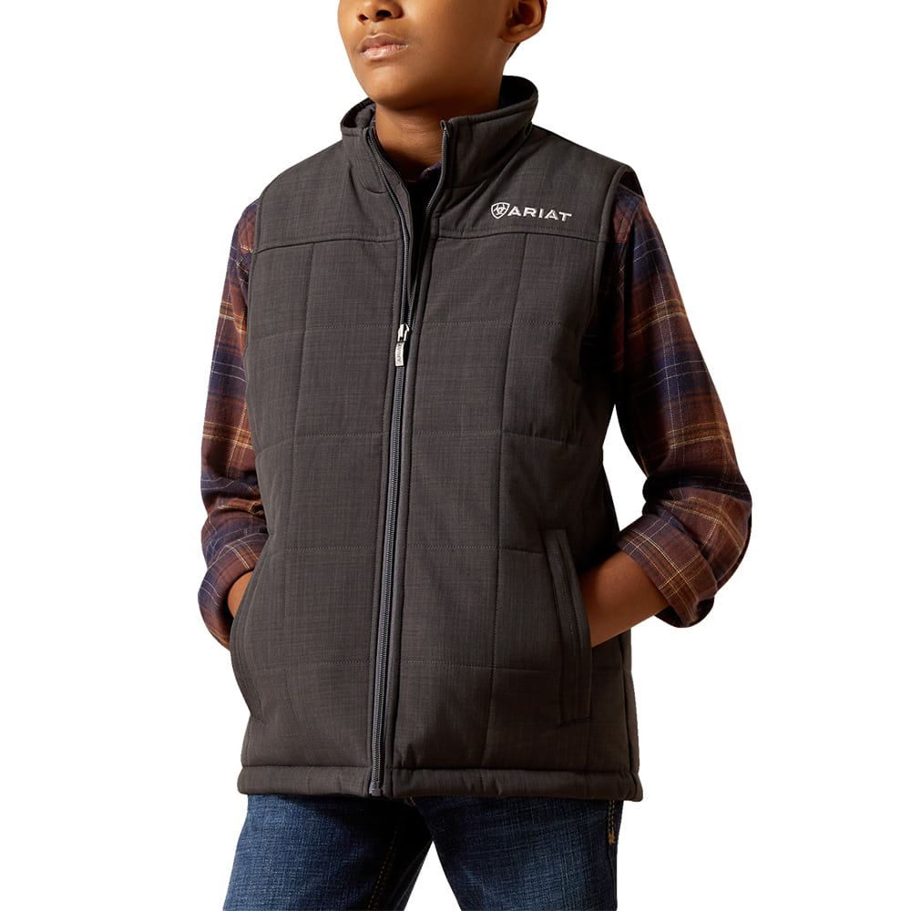 Ariat Apparel Ariat Boy's Phantom Heather Crius Insulated Vest