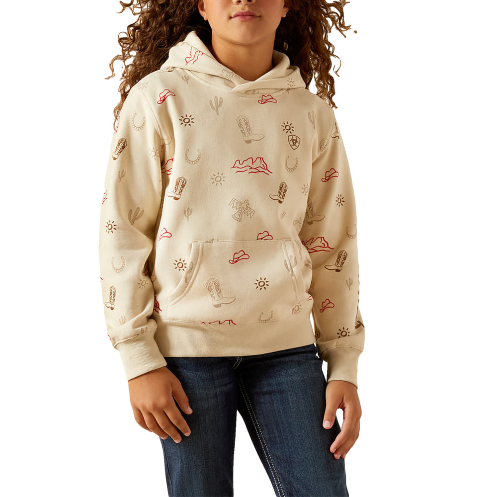 Ariat Apparel Ariat Girl's Layla Western Stamps Sweatshirt