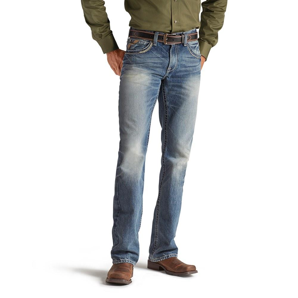 Ariat Apparel Ariat M5 Low Rise Slim Fit Straight Leg Gambler Wash Men's Jeans