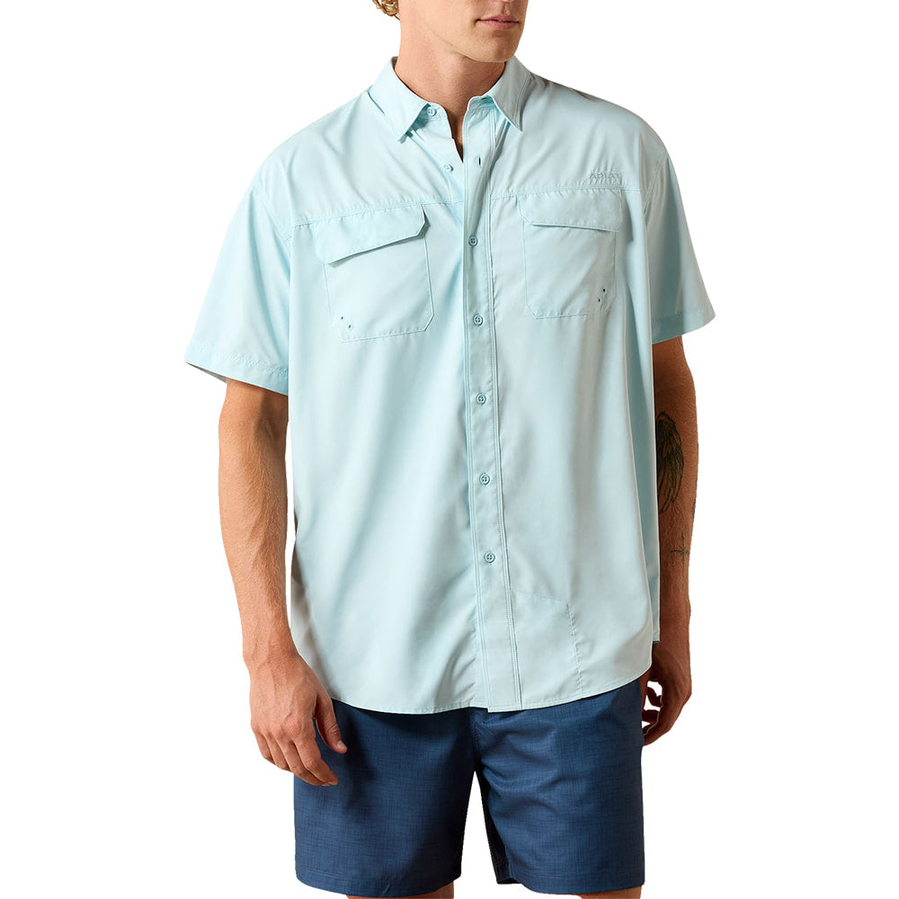 Ariat Apparel Ariat Men's Blue Glow VentTEK Short Sleeve Outbound Shirt