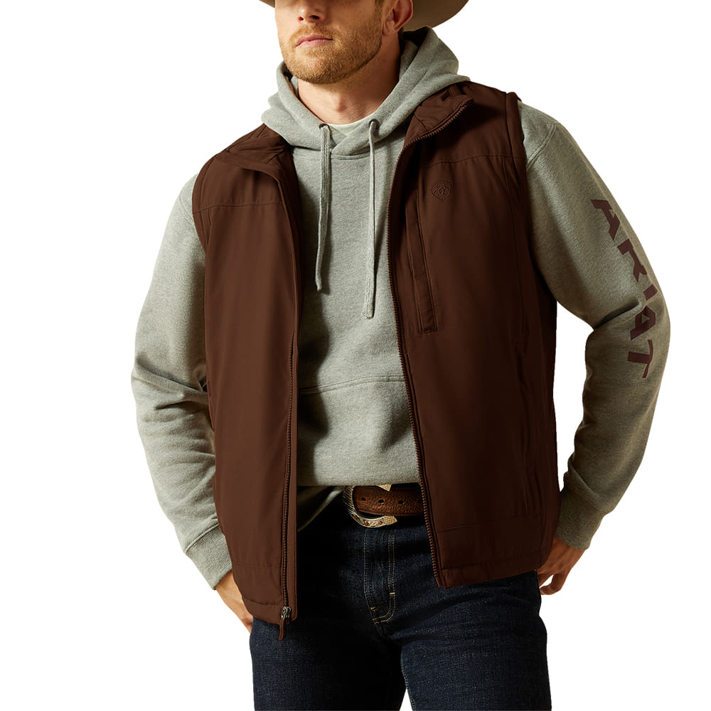 Ariat Apparel Ariat Men's Brown Pioneer Stretchshell Vest