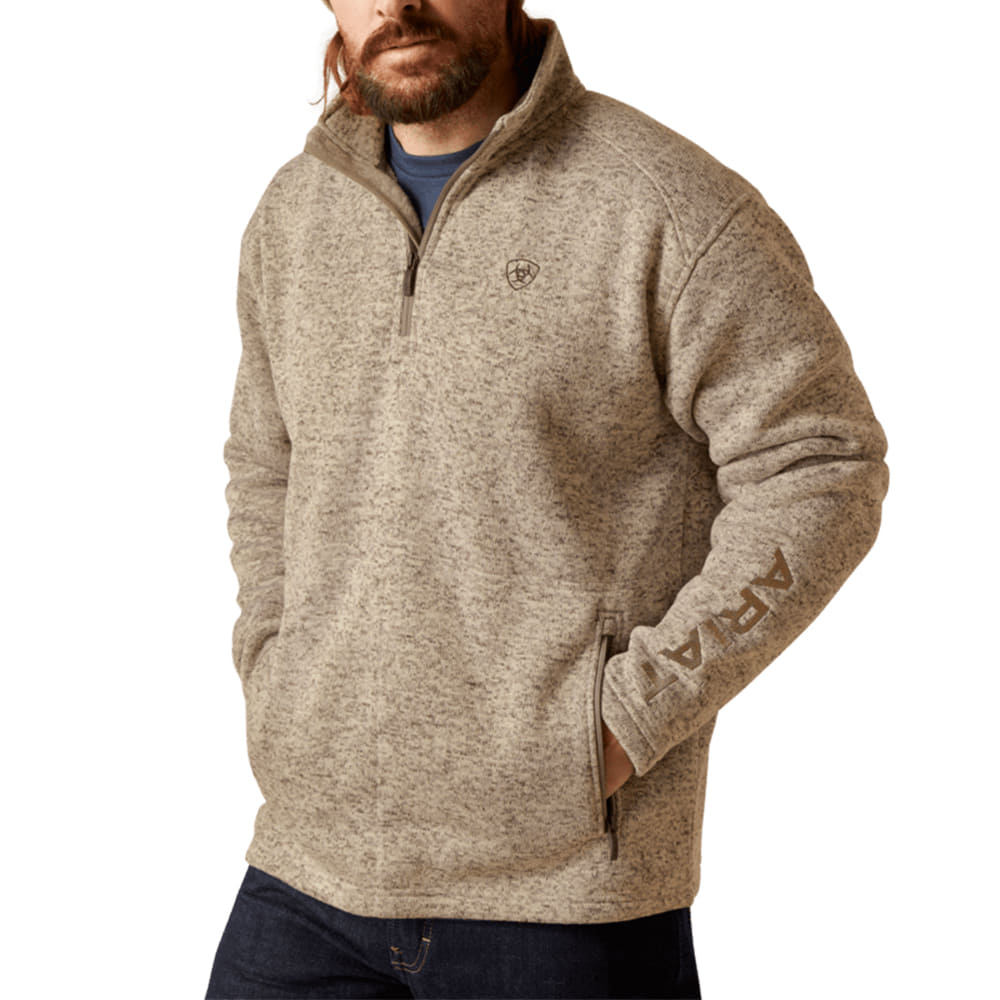 Ariat Apparel Ariat Men's Caldwell Logo Quarter Zip