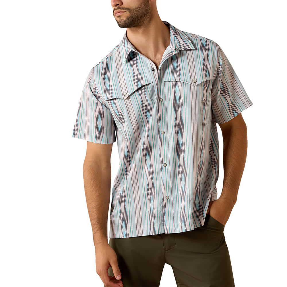 Ariat Apparel Ariat Men's Ventek Short Sleeve Moonbeam Shirt