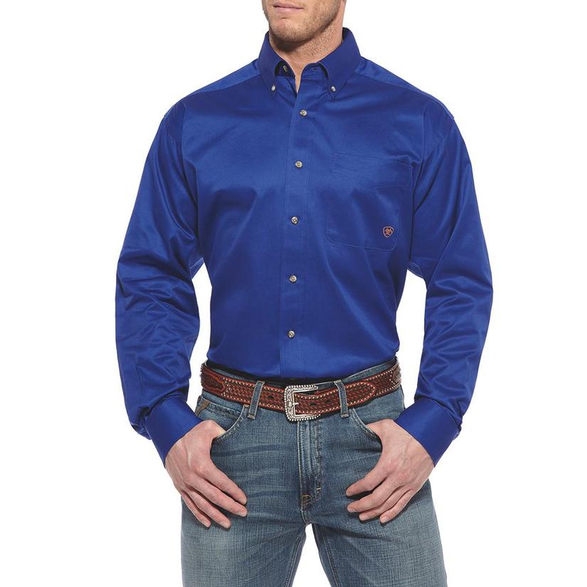 Ariat Apparel Ariat Mens Ultramarine Long Sleeve Button-Down Shirt