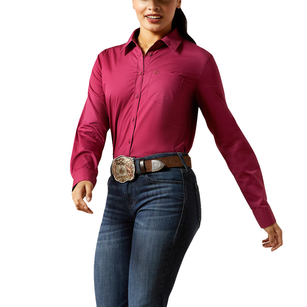 Ariat Apparel Ariat Women's Beaujolais Long Sleeve Button-Down Kirby Shirt