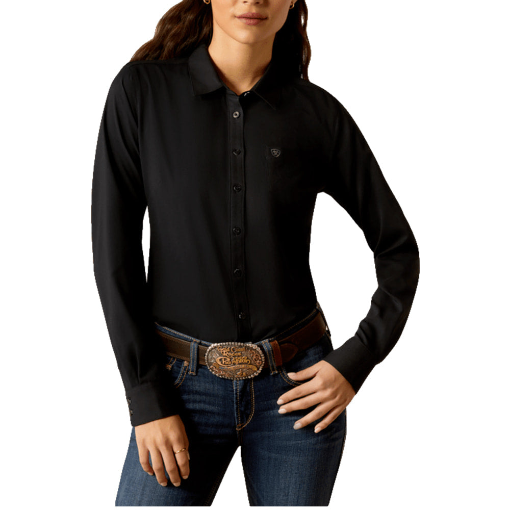 Ariat Apparel Ariat Women's Black Kirby Pro Long Sleeve Button-Down Shirt